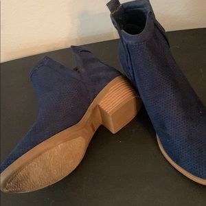 Navy Blue Ankle Booties